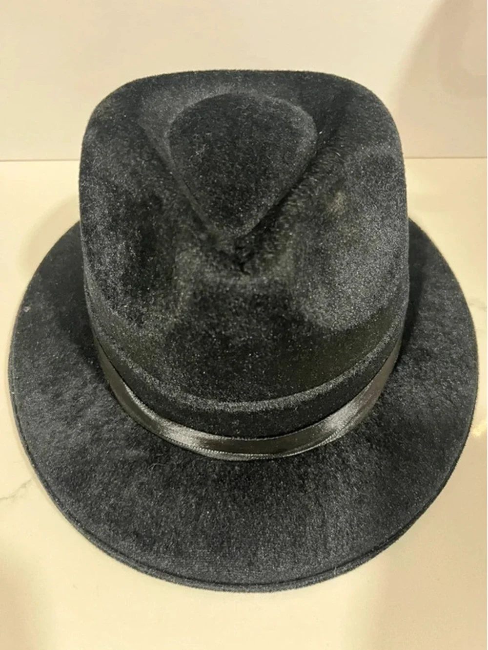 Black fedora hat Costume Velvet party new years